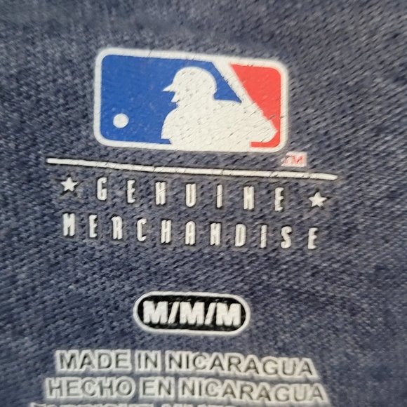 MLB Minnesota Twins Blue and Grey Crop Tee Size Medium - Picture 10 of 12